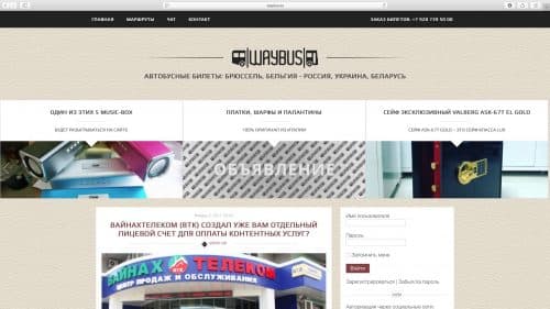 Webentwicklung: waybus.eu
